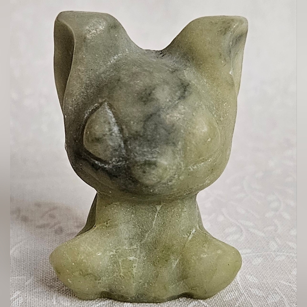 Green Jade Crystal Character Figurine